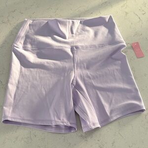 KGMTL Light Lavender High-Waist Women’s Bike Shorts